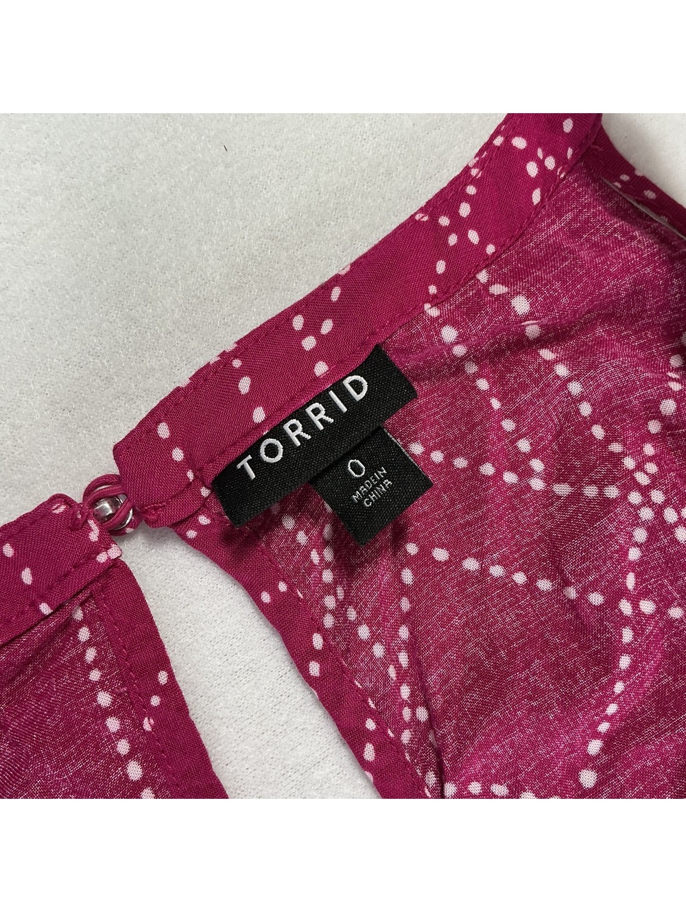 Torrid Size 0 Pink Geometric Print Sleeveless Swing Dress Plus Size - Picture 9 of 10
